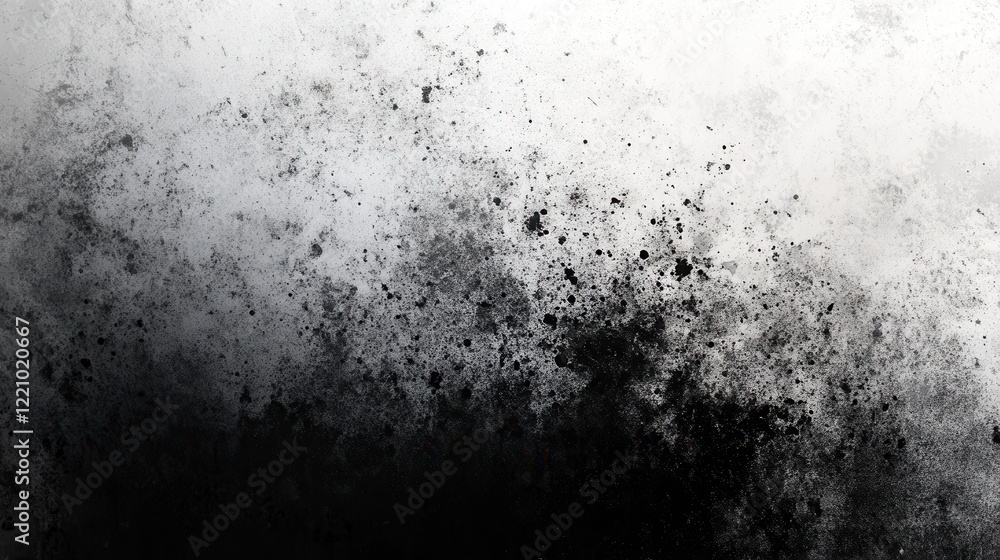 Aufkleber A black and white grainy background with noise texture, featuring a grunge gradient. 