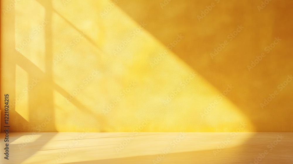Poster a smooth yellow backdrop with a gentle texture, resembling a painted wall, with soft lighting adding