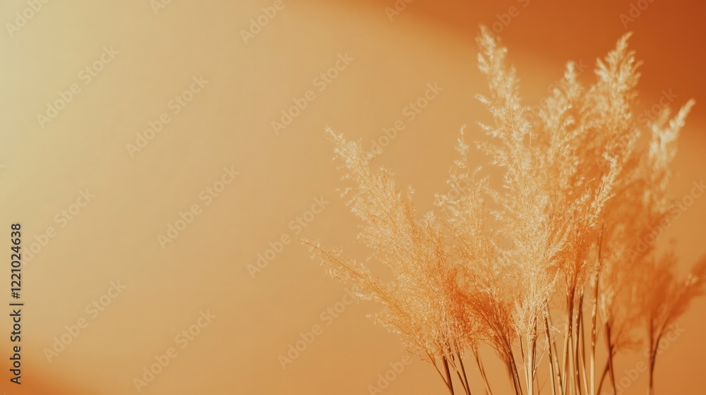 Poster a soft orange gradient background with subtle textures, creating a warm and inviting atmosphere, per