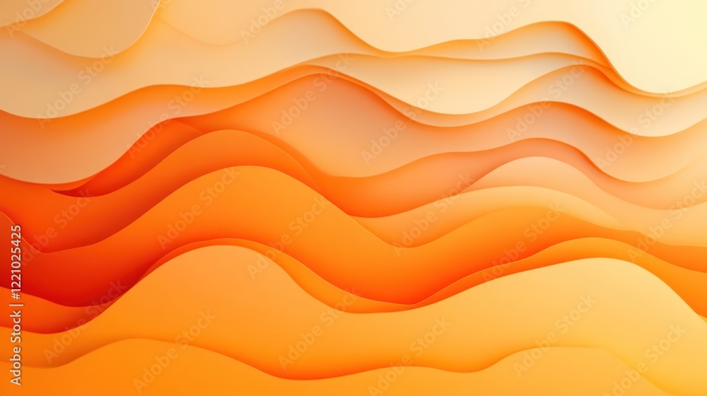 Poster a vibrant orange gradient background with a smooth transition from deep orange to a lighter, almost 