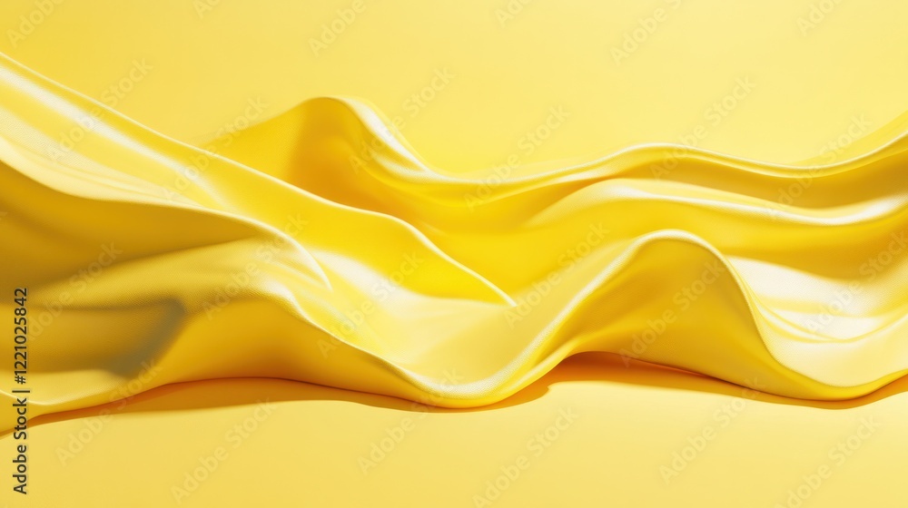 Poster a vibrant yellow background with soft shadow play, creating a sense of depth and contrast. this dyna