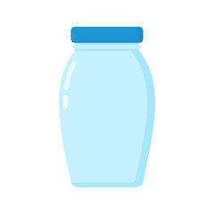 Blue Lid Jar. Perfect for product packaging, storage visuals, or eco-friendly themes in design projects and creative content.