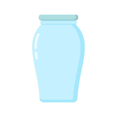 Tall Plain Jar. Perfect for product packaging, storage visuals, or eco-friendly themes in design projects and creative content.