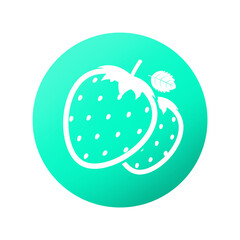 green strawberry icon