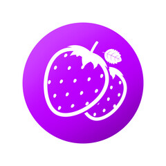 purple strawberry icon