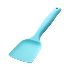 Contemporary Silicone Baking Scraper with Handle Isolated on Transparent Background