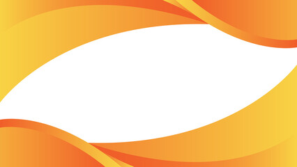 Dynamic Background Abstract Orange and Yellow Swirling Design with Central White Space
