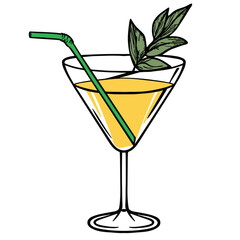 Detailed Cocktail Vector Art Collection for Creative and Professional Use