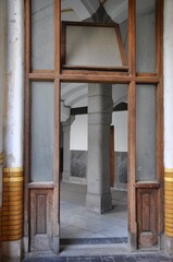 View of the internal space. Marvellous interior in building