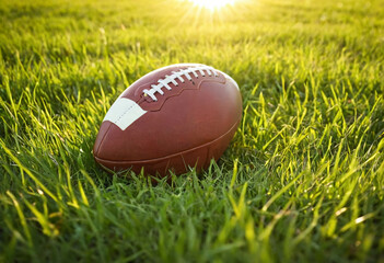 football on grass