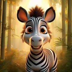 Niedliches kleines Zebra