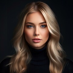 Fototapeta premium Hübsche blonde junge Frau