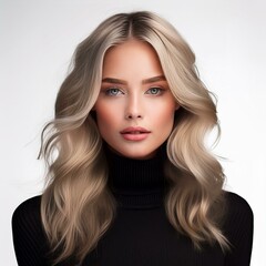Fototapeta premium Hübsche blonde junge Frau