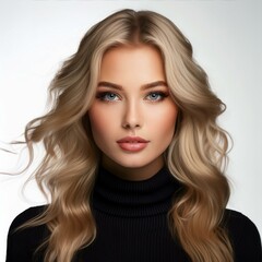 Fototapeta premium Hübsche blonde junge Frau