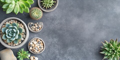 Lush Succulents in Elegant Pots: A Serene Oasis of Green for Your Home Decor