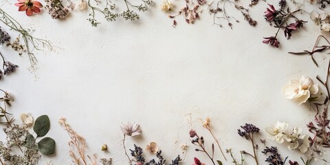 Delicate Floral Arrangement: Nature's Beauty Framed in Soft Hues for Serenity and Calm