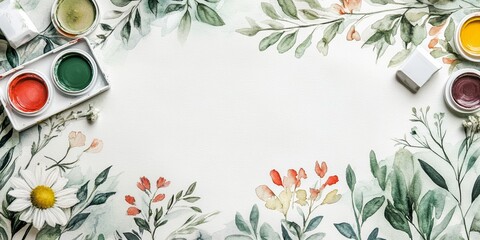 Nature's Palette: Embrace Creativity with Vibrant Watercolors and Floral Inspiration