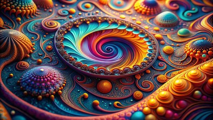 Surreal Abstract Photography: Hypnotic Patterned Backgrounds, Psychedelic Art