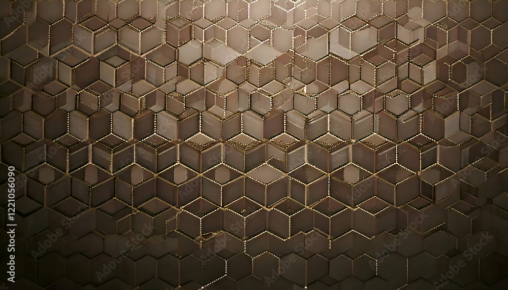 Poster abstract cube pattern background