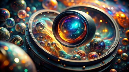 Surreal Microscope Lens: Abstract Macro Photography of Cellular Worlds