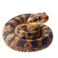 Obraz premium Angled view full body shot of an extremely perfect looking single Ornate Box Turtle isolated on a white transparent background