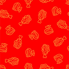 fried chicken seamless pattern background. doodle fried chicken pattern background. Fried chicken doodle pattern. fast food background. Chicken leg pattern. Chicken wings pattern. burger pattern.