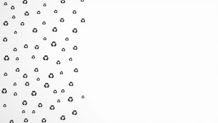 Obraz premium Image showcases a harmonious blend of nature and recycling symbolizing sustainable development.