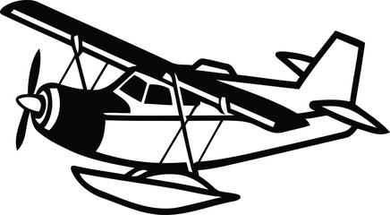 Multiple style Air Plane vector illustration, Air Plane silhouette vector art, Air Plane line art vector design