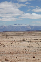 View of mountains and clouds between Damaraland and the Skeleton Coast, Namibia
