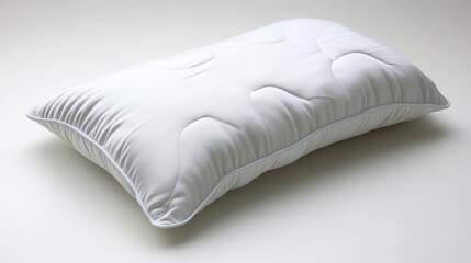 Soft Pillow on a Light Background for Comfort and Rest