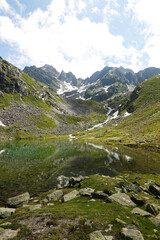 Fototapeta premium Grosssee lake in Pitztal valley, the Austrian Alps