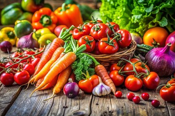 Vibrant British Seasonal Vegetables: A Colorful Harvest Bounty