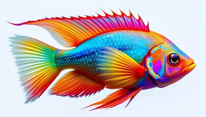 Fototapeta premium Vibrant Tropical Fish with Vivid Colors