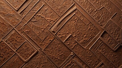 Obraz premium Smooth brown wall showcasing intricate patterns. Premium textured background photos. Background for banners, posters and websites.