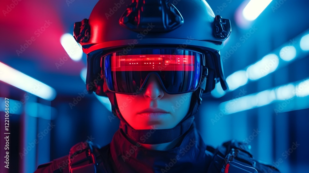 Aufkleber emergency responder using contact to access situational data during critical missions