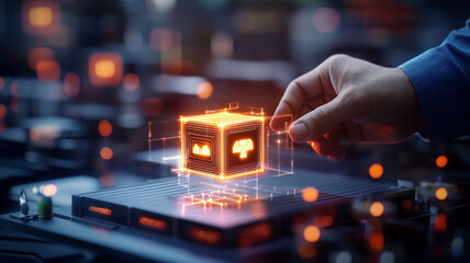 Interactive Digital Cube Exploring the Realm of Artificial Intelligence and Data Processing