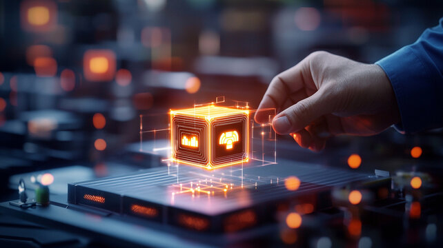 Interactive Digital Cube Exploring the Realm of Artificial Intelligence and Data Processing