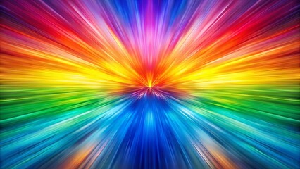 Obraz premium Vibrant Rainbow Pattern Background with Copy Space - 16:9 Long Exposure Photography