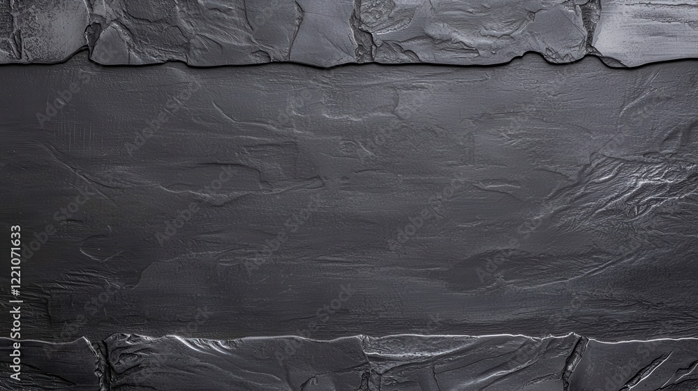 Poster a textured slate surface with dark hues, showcasing natural patterns and layers, ideal for backgroun