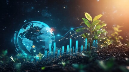 Global Growth Sustainability Plant Earth Progress