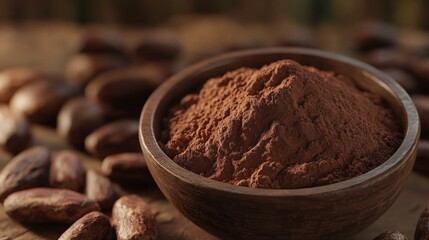 cocoa powder and cocoa beans