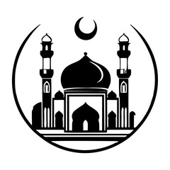 taj mahal simple vector icon
