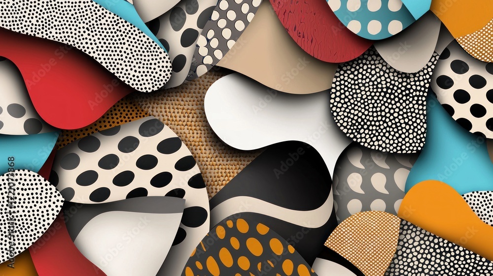Poster abstract colorful geometric pattern background