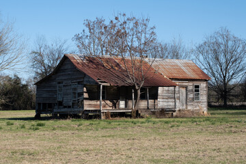 old abandoned farmhouse