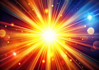 Fototapeta premium Vibrant Animated Sunburst Background: Colorful Abstract Design for Digital Art