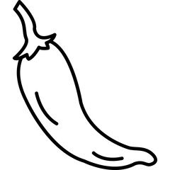 Yellow Chili Pepper Icon