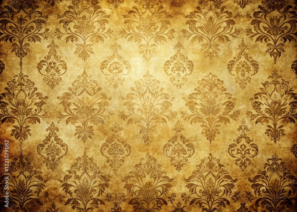 Aufkleber vintage pattern background with space for text: grunge texture overlay for design