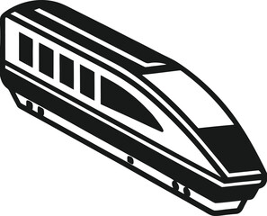 Vector Illustration of a Modern High-Speed Train