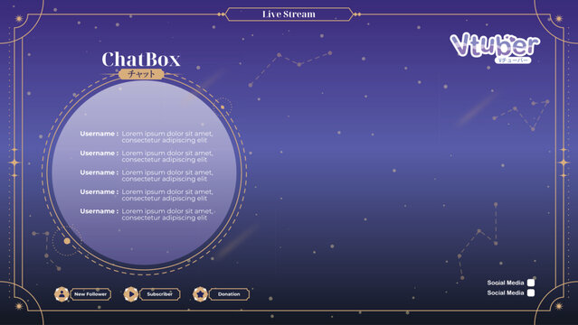 	
Vtuber anime streamer background template editable.	
