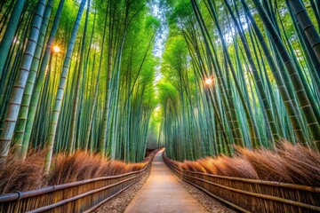 bamboo forest in the morning